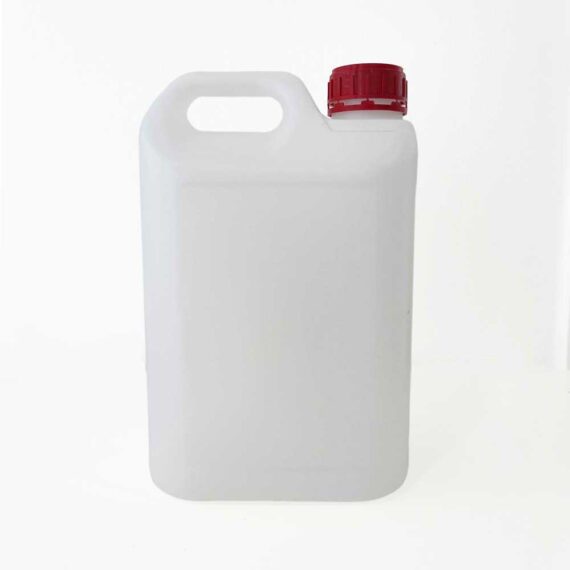 Botella de plástico de 5 litros reutilizable con tapón