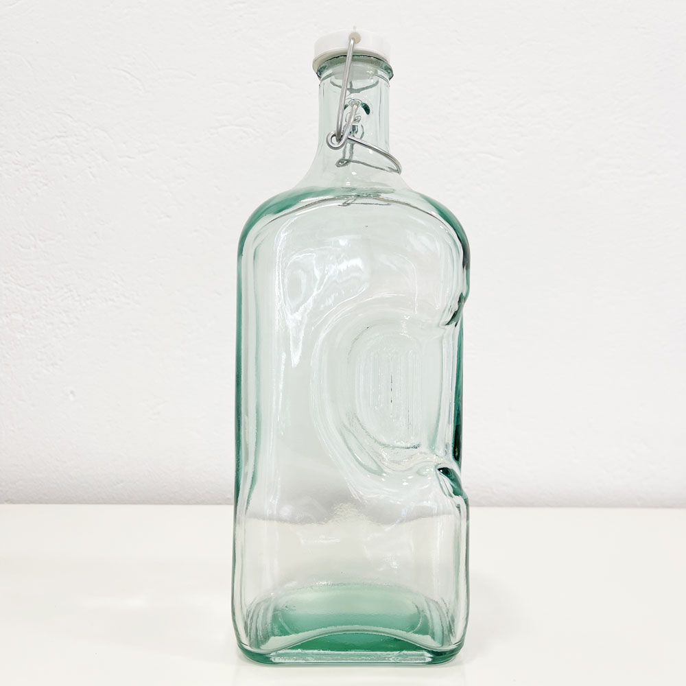 botella de cristal cuadrada de 2 litros para agua o aceite